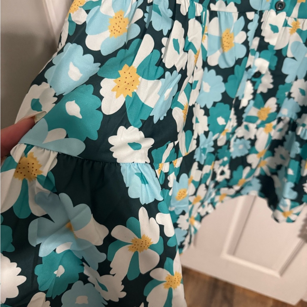 Floral Button-Up Dress - Picture 4 of 4